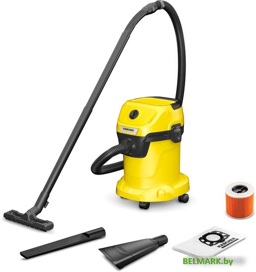 Пылесос Karcher WD 3 V-17/4/35 + Nozzles 1.628-124.0 - фото