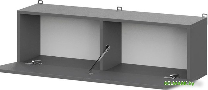 Полка NN мебель Денвер навесная 00-00111732 (графит серый) - фото2