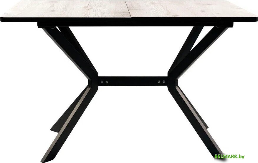 Кухонный стол ВВР Миллер (бискайская сосна/черный №7, пластик 120-160/80) - фото2