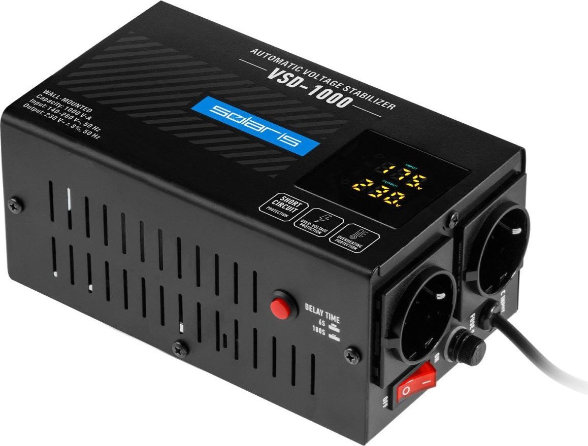 Стабилизатор напряжения Solaris VSD-1000 - фото2