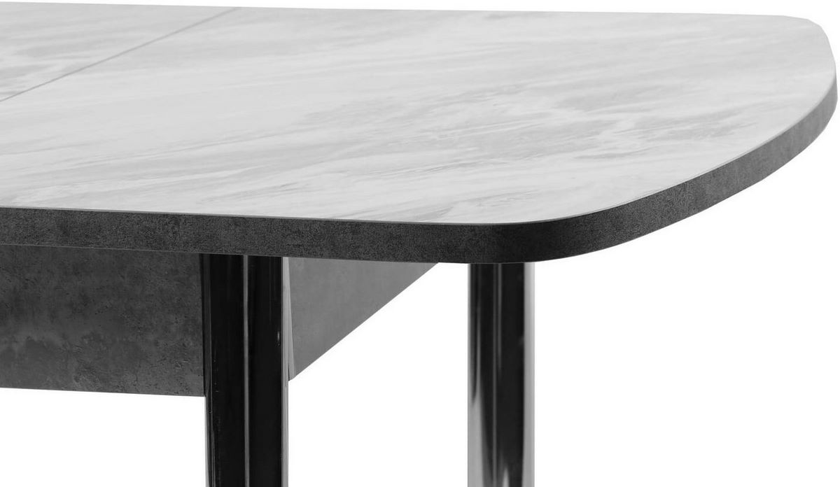 Кухонный стол ВВР Раздвижной пластиковый (лавант/прямое хром) - фото2