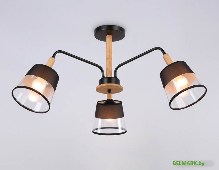 Люстра средней высоты Ambrella TR4740/3 BK/LW - фото2
