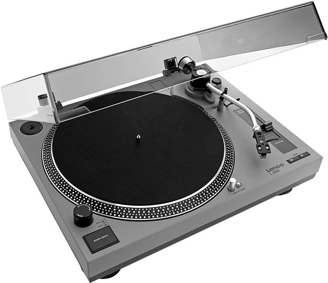 DJ виниловый проигрыватель Lenco L-3808 (серый) - фото