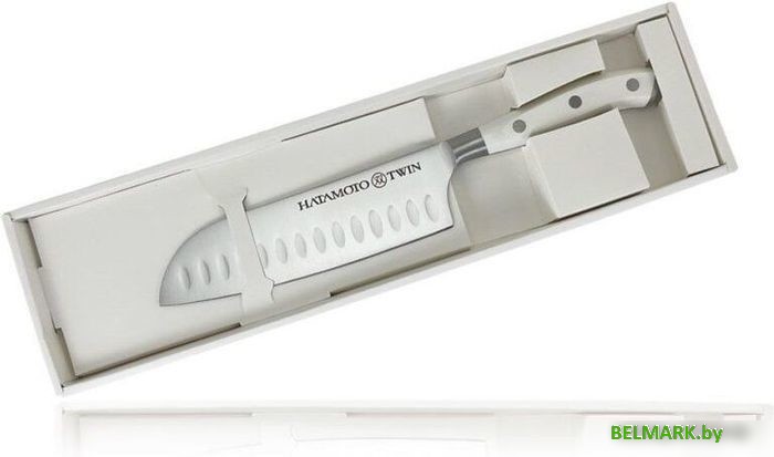 Кухонный нож Hatamoto Японский Шеф Сантоку TW-003B - фото2