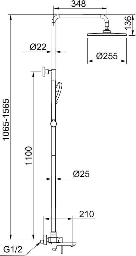 Душевая система Raglo R03.24.09 - фото2