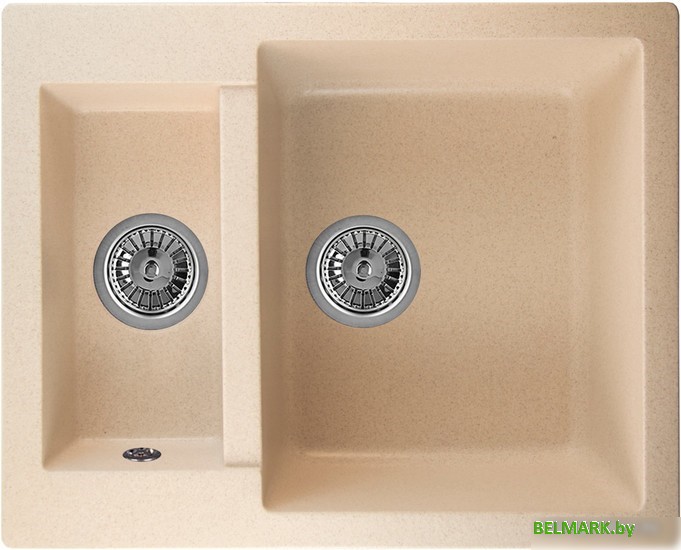 Кухонная мойка Berge BR-6150 (бежевый матовый) - фото