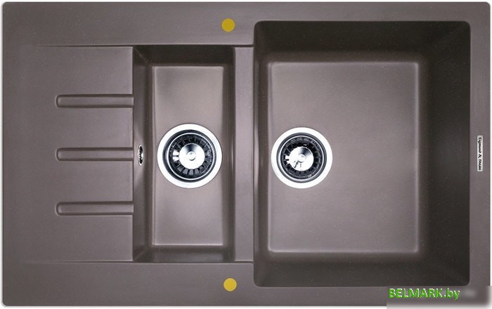 Кухонная мойка Zigmund & Shtain Rechteck 775.2 (швейцарский шоколад) - фото