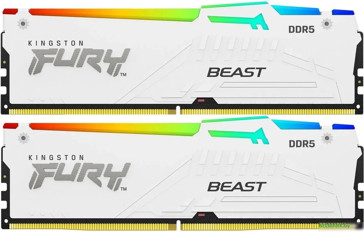 Оперативная память Kingston FURY Beast RGB 2x16ГБ DDR5 5200 МГц KF552C40BWAK2-32 - фото