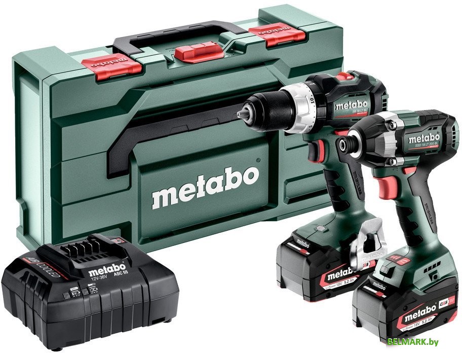 Metabo Combo Set 2.8.8 18V 685200000 (шуруповерт, винтоверт, 2 АКБ, кейс) - фото