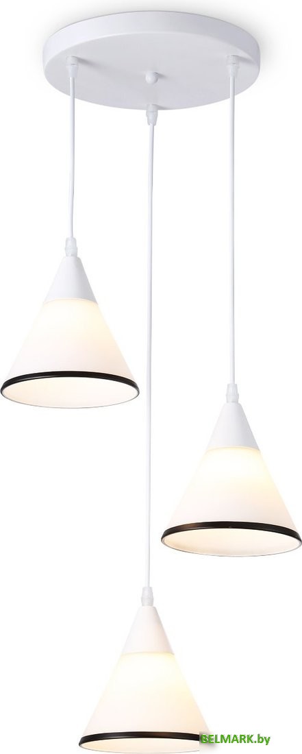 Подвесная люстра Ambrella Traditional TR3167/3 WH/BK (белый/черный) - фото2