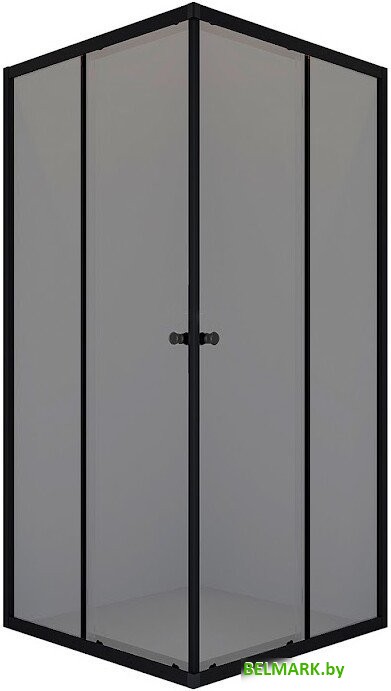 Душевой уголок Domani-Spa Shape 2 99 DS04Sp99(2)L0T00.Gt-Black (графит/тонированное стекло) - фото