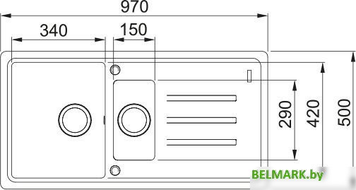 Кухонная мойка Franke Malta MLG 651-97 114.0700.140 (бежевый) - фото2