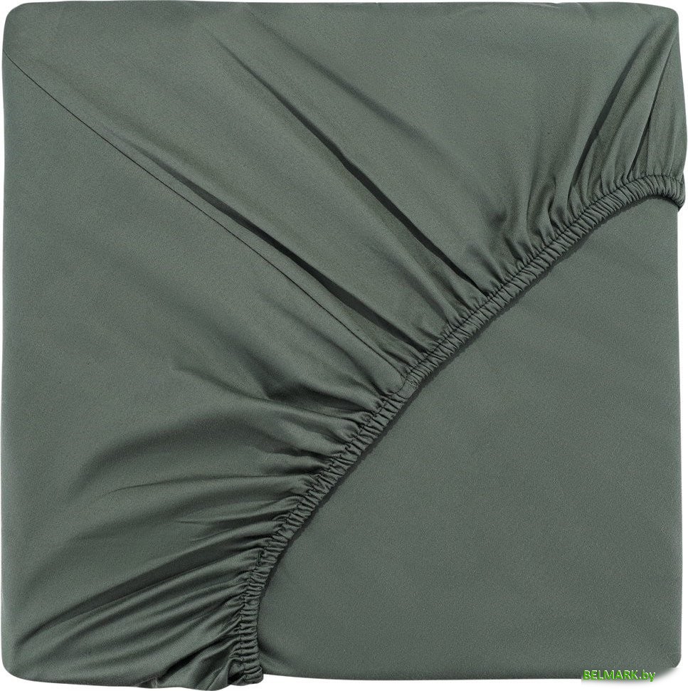 Постельное белье Sofi De MarkO Мармис 180х200х30 Пр-мс-180х200х30хк (хаки) - фото