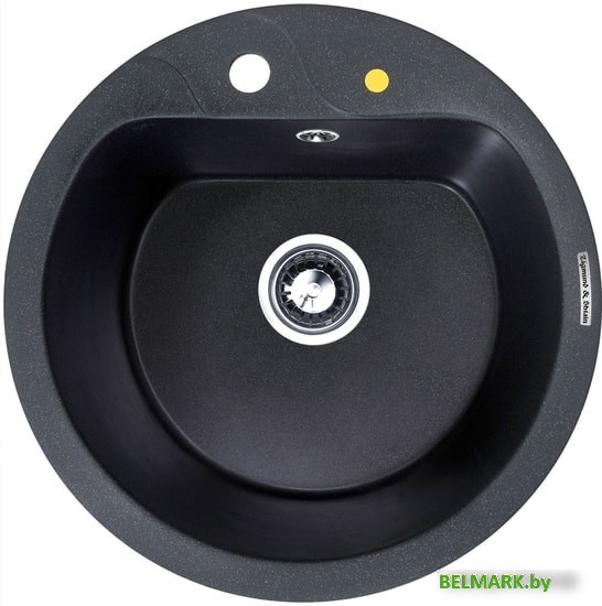 Кухонная мойка Zigmund & Shtain Kreis 505F (темная скала) - фото