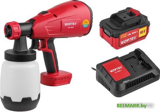 Краскораспылитель Wortex CPS 1810 0333270 (с 1-им АКБ) - фото