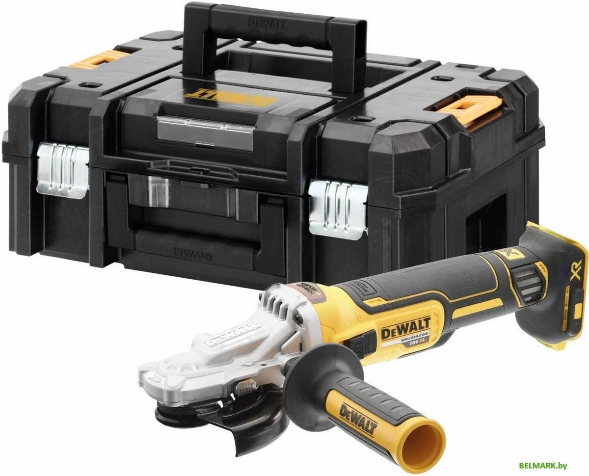 Угловая шлифмашина DeWalt DCG405FNT (без АКБ, кейс) - фото