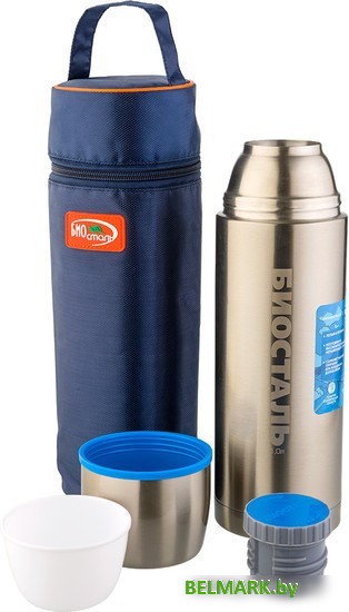 Термос BIOSTAL NBP-1000-1 1л (серебристый) - фото