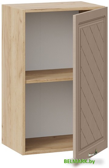 Шкаф навесной Трия Бьянка 1В45 (дуб крафт золотой/дуб кофе) - фото2