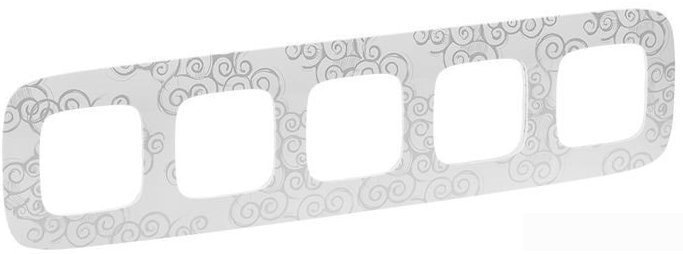 Рамка Legrand Valena Allure 754345 (нарцисс/хром) - фото