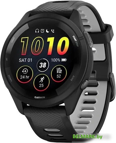 Умные часы Garmin Forerunner 265 (черный/пудрово-серый) - фото