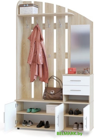 Стенка Сокол ВШ-2.2 (дуб сонома/белый) - фото2