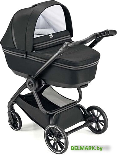 Универсальная коляска CAM Milano (2 в 1, темно-серые полосы/рама ART805T-V90S) - фото