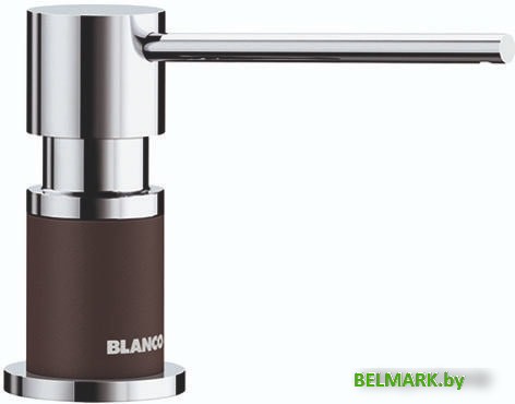 Дозатор для жидкого мыла Blanco Lato (хром/кофе) - фото
