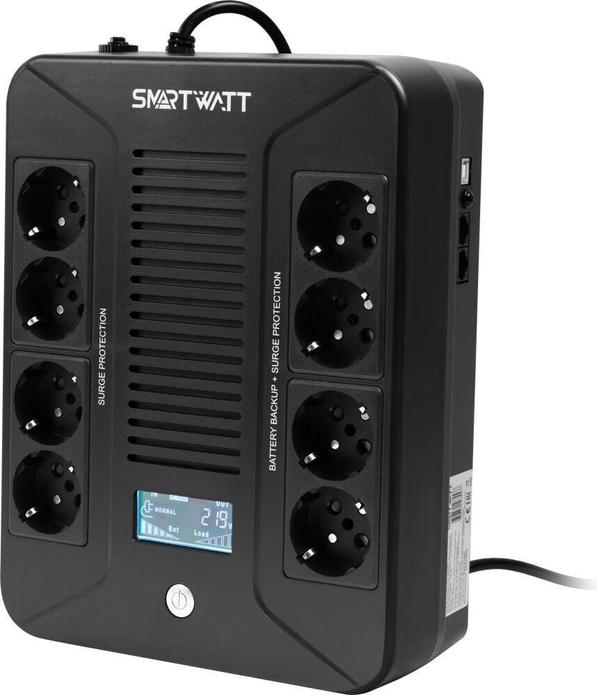 Источник бесперебойного питания SmartWatt UPS Safe Pro LCD 1000 - фото2