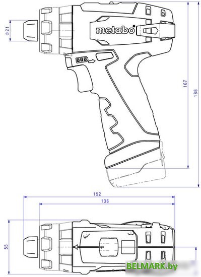 Ударная дрель-шуруповерт Metabo Powermaxx SB Basic 600385500 (с 2-мя АКБ, кейс) - фото2