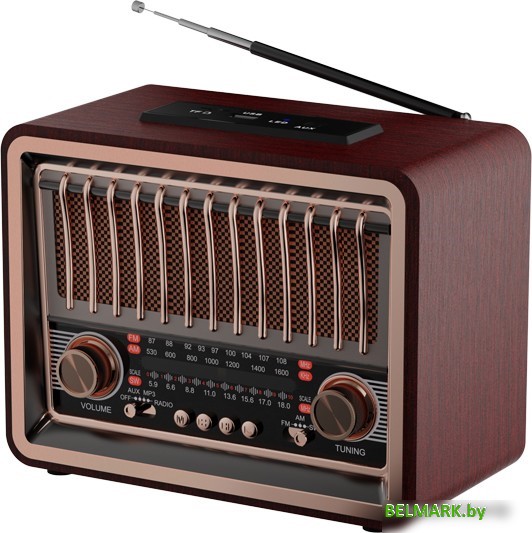 Радиоприемник Ritmix RPR-089 (красное дерево) - фото
