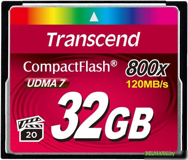 Карта памяти Transcend 800x CompactFlash Premium 32GB (TS32GCF800) - фото