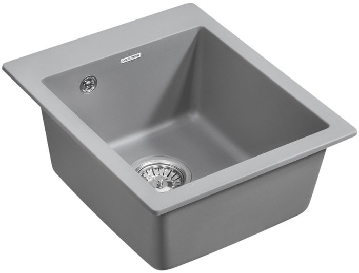 Кухонная мойка Paulmark Kante 40 PM104249-GRM (серый/серый металлик) - фото2