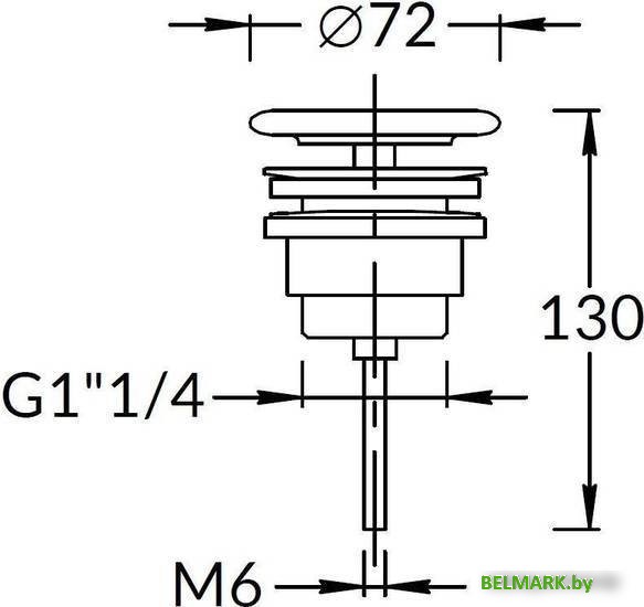Донный клапан Kerama Marazzi Plaza Next DRR.1/WHT - фото2