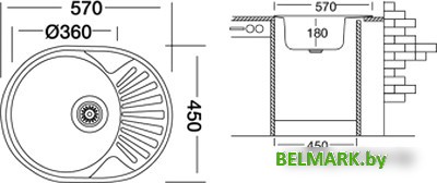 Кухонная мойка Kromevye EX 157 D - фото2