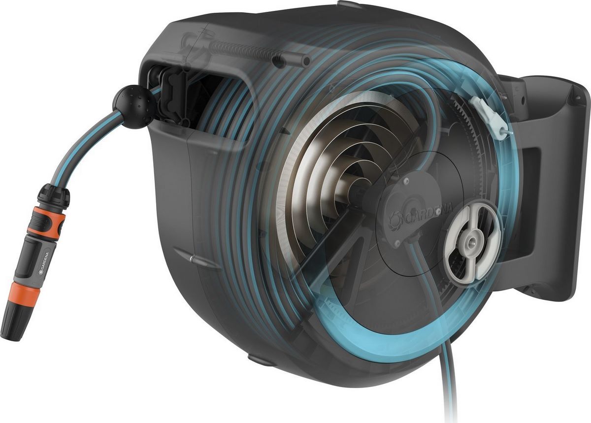 Катушка со шлангом Gardena Катушка со шлангом автоматическая RollUp 18625-20 (13 мм, 30 м) - фото2