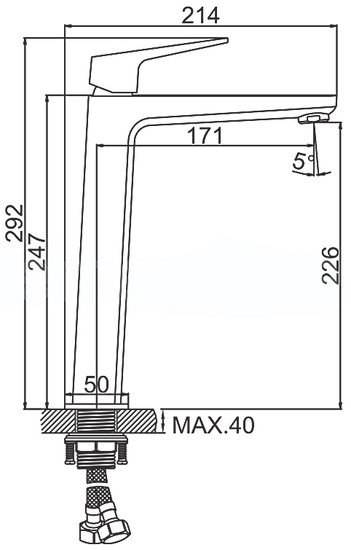 Смеситель Ledeme L1181B - фото2