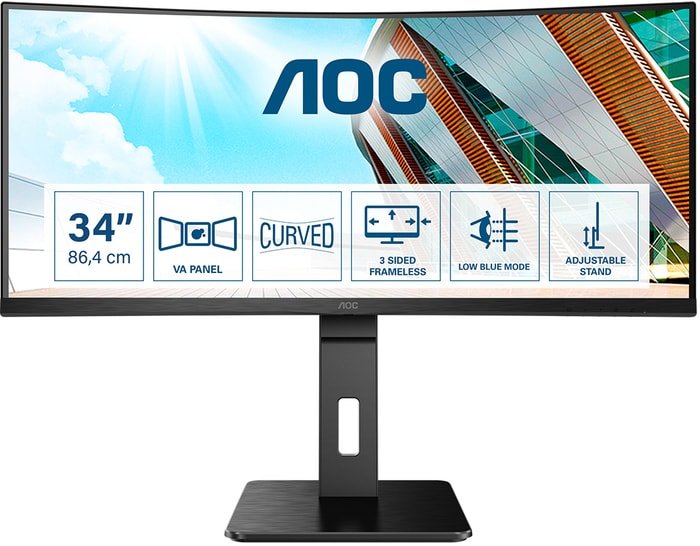 Монитор AOC CU34P2A - фото