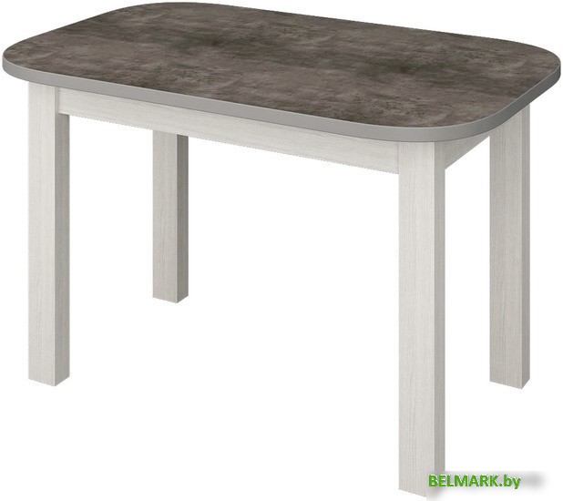 Кухонный стол Senira Р-02.06-02 (бетон/белый) - фото