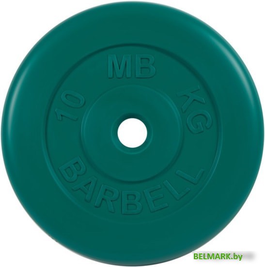 Диск MB Barbell Стандарт 26 мм (1x10 кг, зеленый) - фото