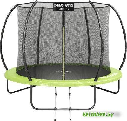 Батут Atlas Sport 252 см - 8ft Master (с лестницей, зеленый) - фото