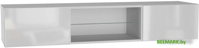 Антресоль НК-Мебель Point Тип-33 (белый/белый глянец) - фото