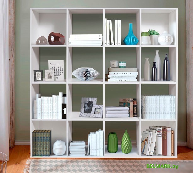 Стеллаж Мебель-класс Куб-3 (белый) - фото