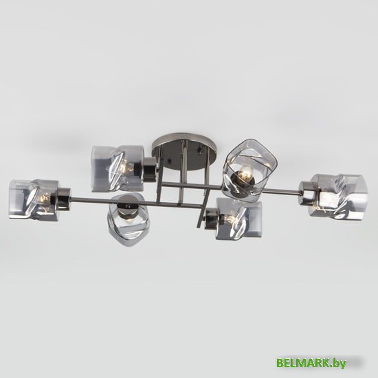 Припотолочная люстра Евросвет Hilari 30165/6 (Черный жемчуг) - фото