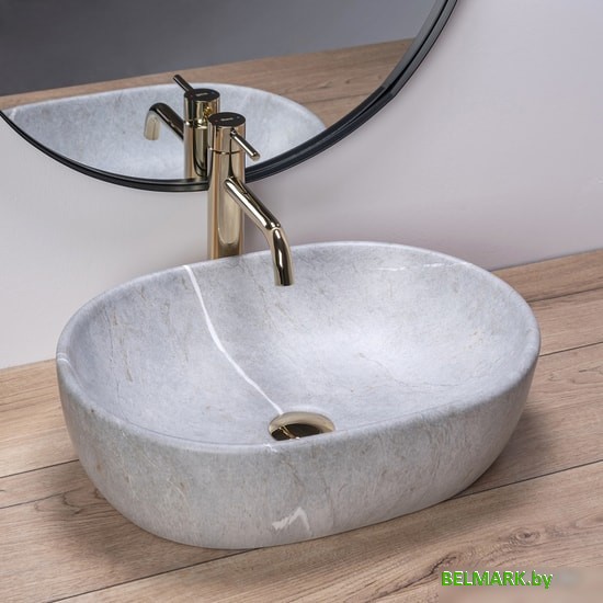 Умывальник Rea Lara (серый) - фото2