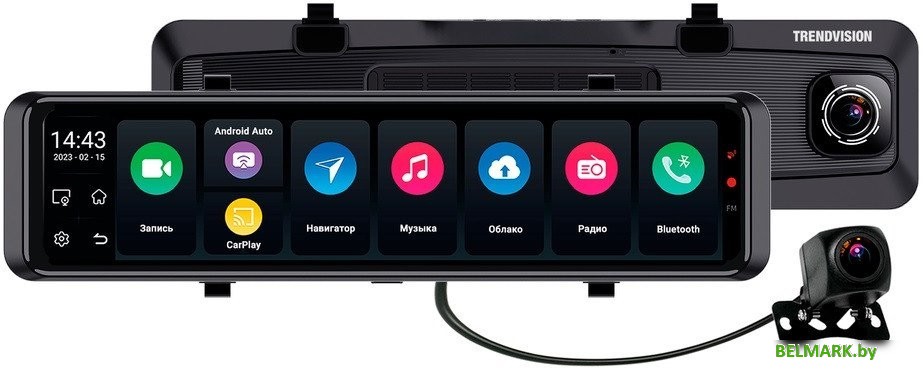 Видеорегистратор-зеркало TrendVision aMirror 15 Android UNIVERSE - фото