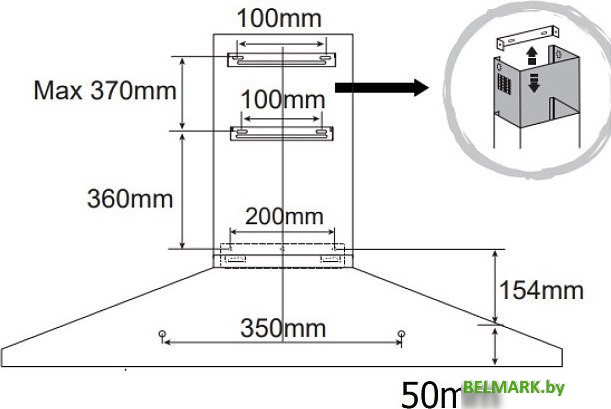 Кухонная вытяжка Evelux Favorite 60 B - фото2