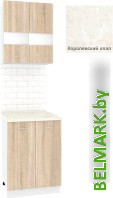Готовая кухня Кортекс-мебель Корнелия Экстра 60рс2д (дуб сонома/королевский опал) - фото