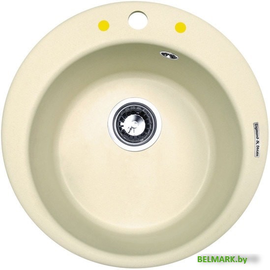 Кухонная мойка Zigmund & Shtain Kreis 480 (молодое шампанское) - фото