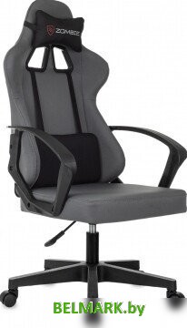 Игровое (геймерское) кресло Zombie 1 (серый/черный) - фото