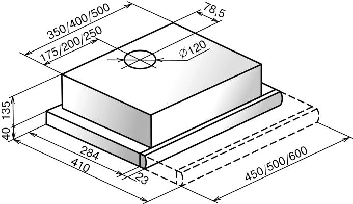 Кухонная вытяжка Elikor Интегра 50П-400-В2Л (черный) (840538) - фото2